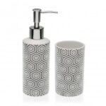 SET DISPENSADOR CERAMICA DIAL